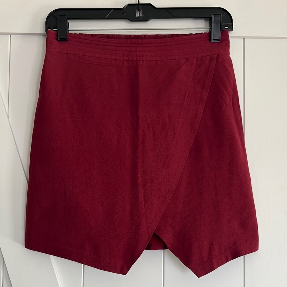 Madewell Deep Red Skirt